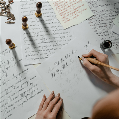 Calligraphy Class Photo