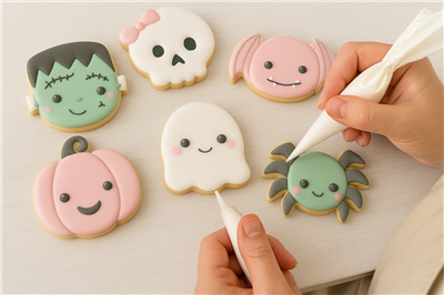 Pastel Halloween Cookie Creations